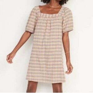 Multicolor Plaid Women's Dress